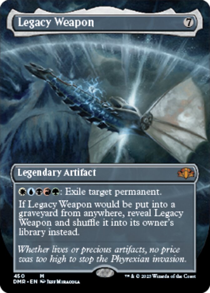 Legacy Weapon (Borderless Alternate Art) [Dominaria Remastered] MTG Single Magic: The Gathering    | Red Claw Gaming