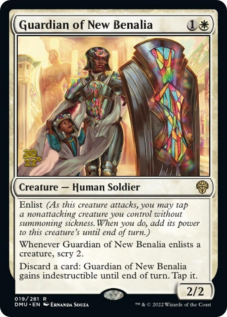 Guardian of New Benalia [Dominaria United Prerelease Promos] MTG Single Magic: The Gathering    | Red Claw Gaming