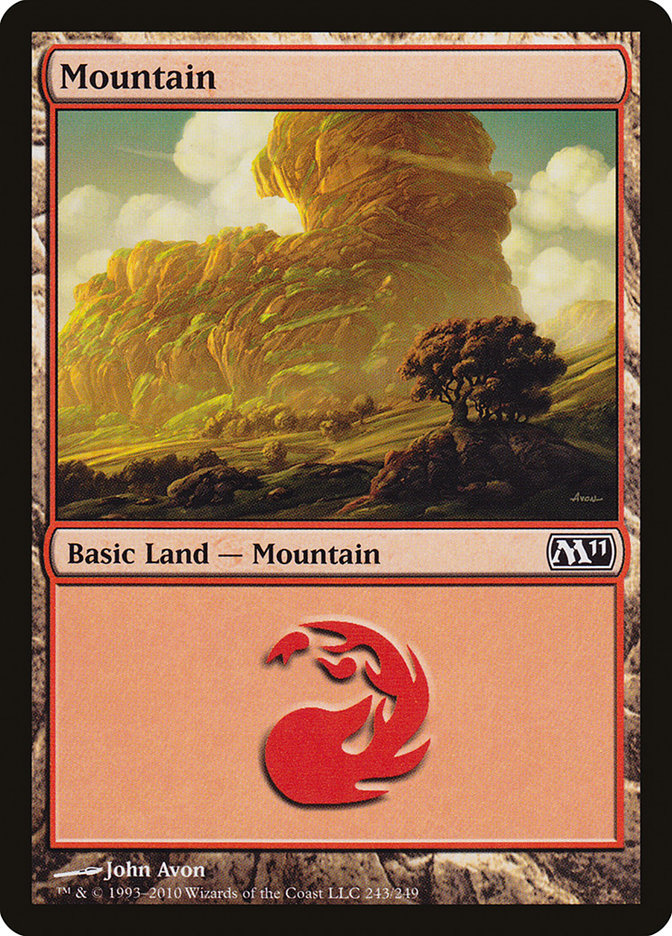 Mountain (243) [Magic 2011] MTG Single Magic: The Gathering    | Red Claw Gaming