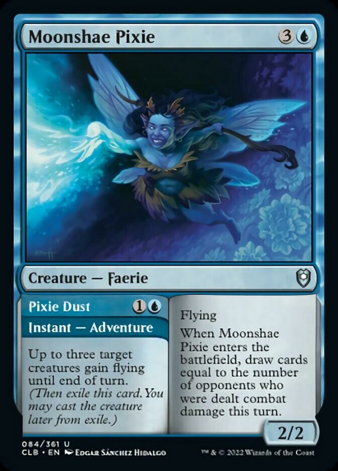 Moonshae Pixie // Pixie Dust [Commander Legends: Battle for Baldur's Gate] MTG Single Magic: The Gathering    | Red Claw Gaming