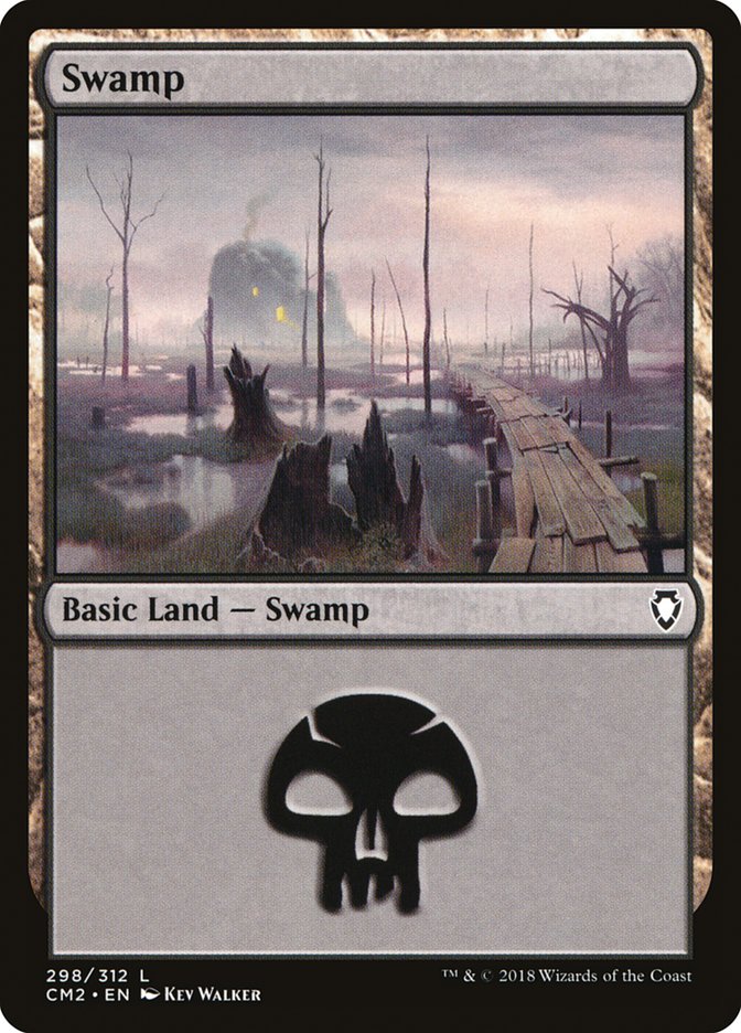 Swamp (298) [Commander Anthology Volume II] MTG Single Magic: The Gathering    | Red Claw Gaming
