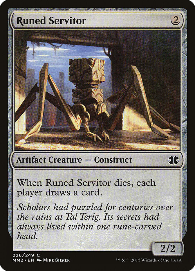 Runed Servitor [Modern Masters 2015] MTG Single Magic: The Gathering    | Red Claw Gaming