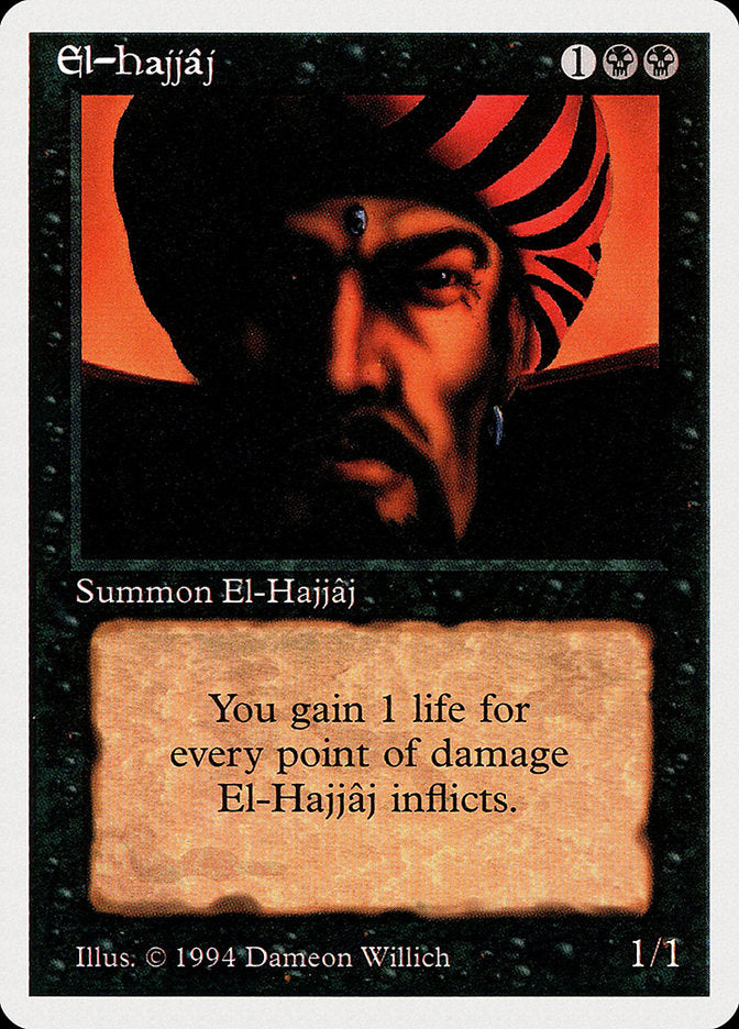 El-Hajjaj [Summer Magic / Edgar] MTG Single Magic: The Gathering    | Red Claw Gaming
