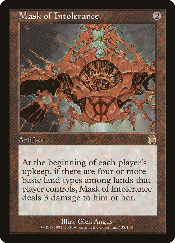 Mask of Intolerance [Apocalypse] MTG Single Magic: The Gathering    | Red Claw Gaming