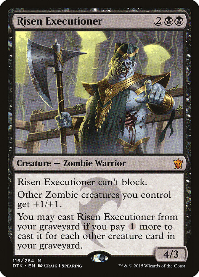 Risen Executioner [Dragons of Tarkir] MTG Single Magic: The Gathering    | Red Claw Gaming