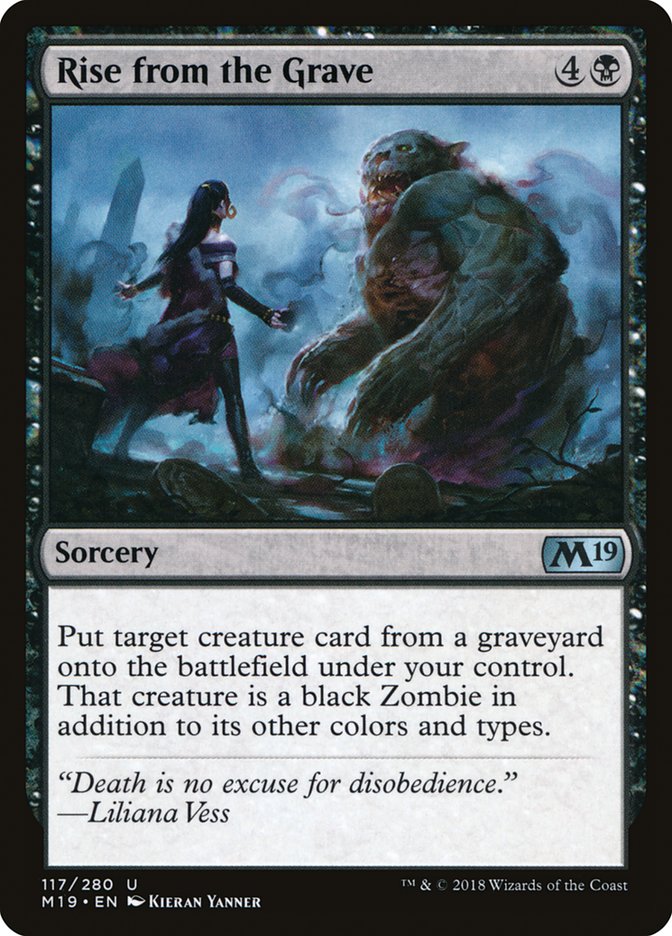 Rise from the Grave [Core Set 2019] MTG Single Magic: The Gathering    | Red Claw Gaming