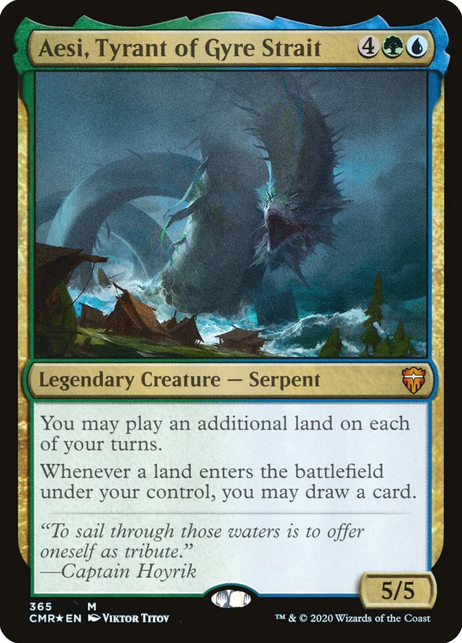 Aesi, Tyrant of Gyre Strait [Commander Legends] MTG Single Magic: The Gathering    | Red Claw Gaming