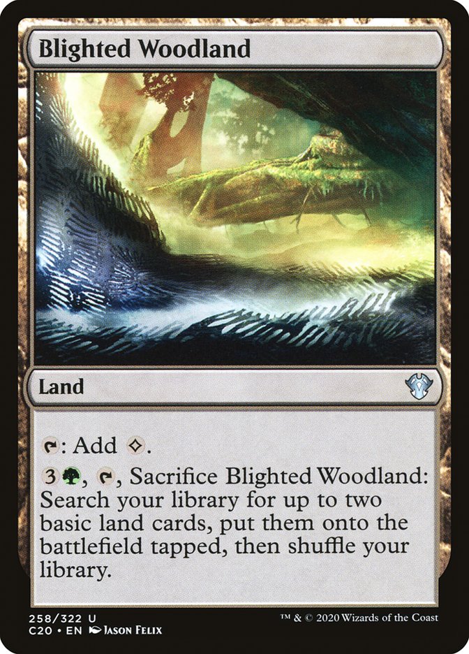 Blighted Woodland [Commander 2020] MTG Single Magic: The Gathering    | Red Claw Gaming