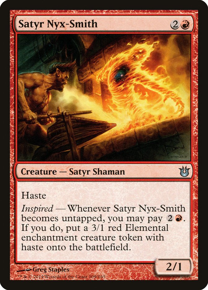 Satyr Nyx-Smith [Born of the Gods] MTG Single Magic: The Gathering    | Red Claw Gaming