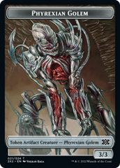Egg // Phyrexian Golem Double-Sided Token [Double Masters 2022 Tokens] MTG Single Magic: The Gathering    | Red Claw Gaming