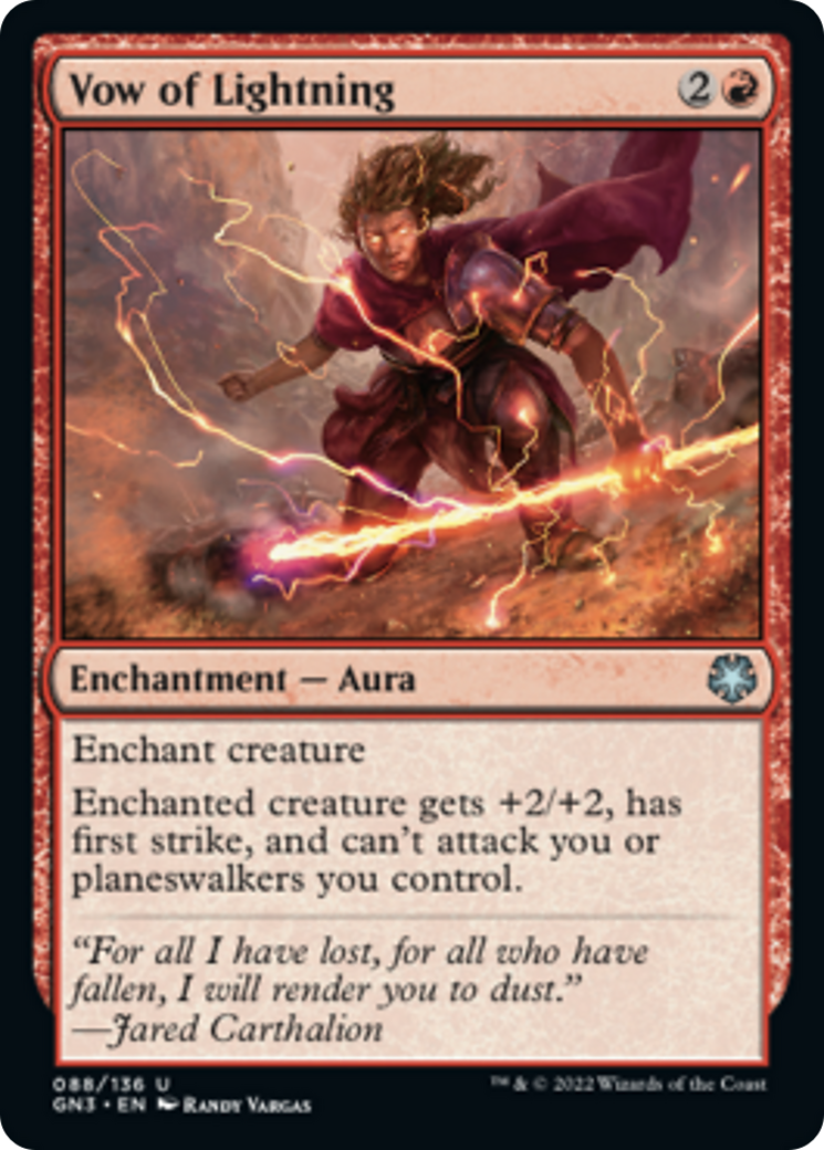 Vow of Lightning [Game Night: Free-for-All] MTG Single Magic: The Gathering    | Red Claw Gaming
