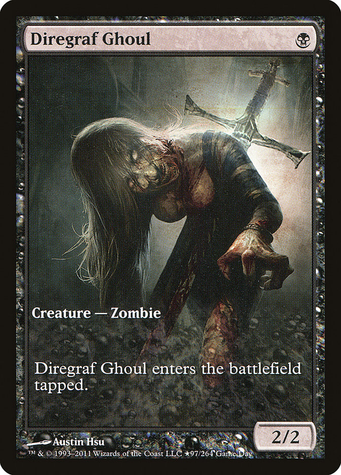 Diregraf Ghoul (Game Day) [Innistrad Promos] MTG Single Magic: The Gathering    | Red Claw Gaming