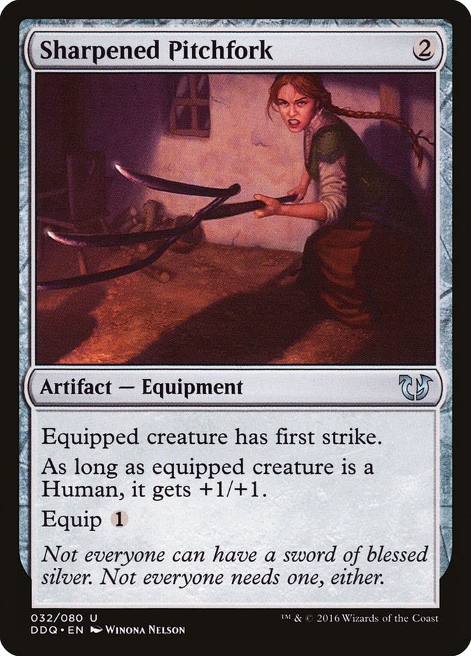 Sharpened Pitchfork [Duel Decks: Blessed vs. Cursed] MTG Single Magic: The Gathering    | Red Claw Gaming