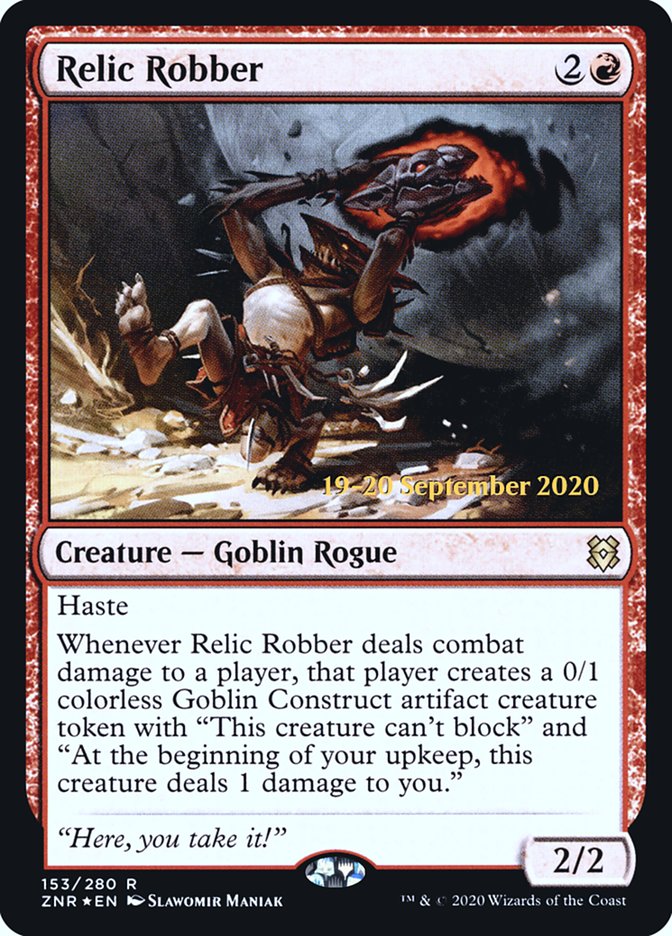Relic Robber [Zendikar Rising Prerelease Promos] MTG Single Magic: The Gathering    | Red Claw Gaming