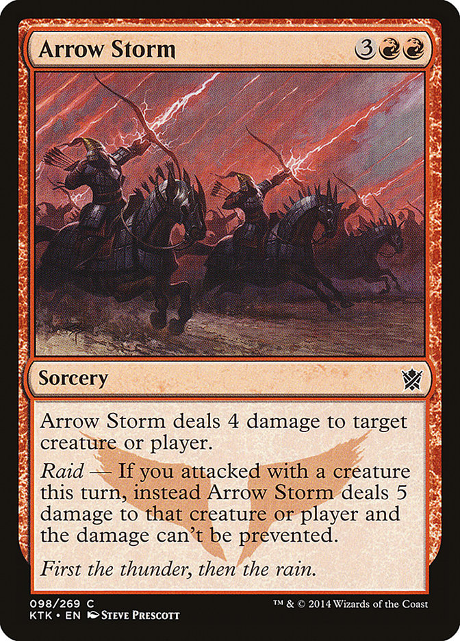 Arrow Storm [Khans of Tarkir] MTG Single Magic: The Gathering    | Red Claw Gaming