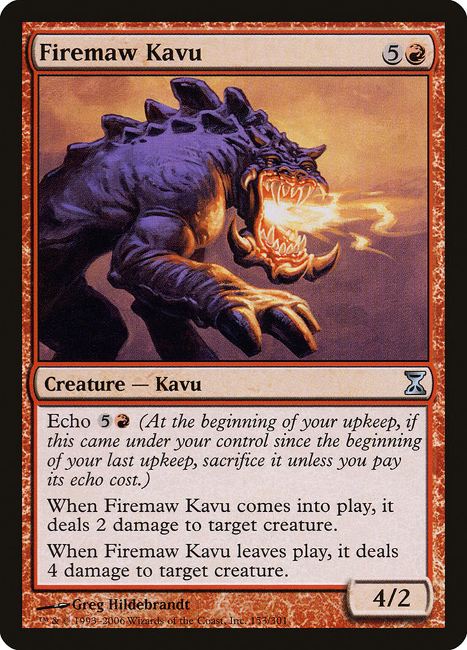 Firemaw Kavu [Time Spiral] MTG Single Magic: The Gathering    | Red Claw Gaming
