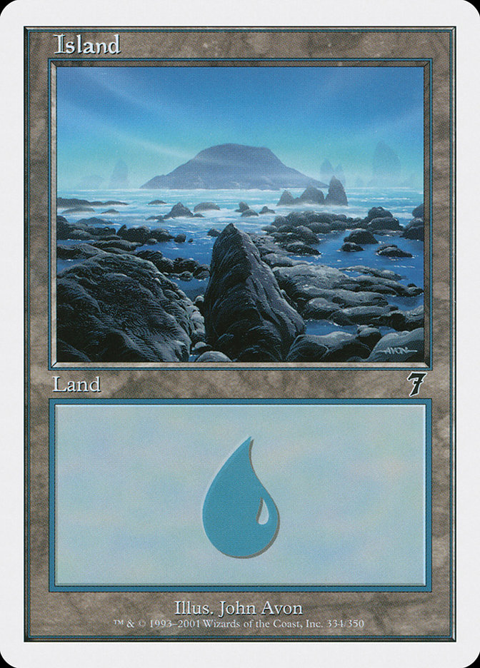Island (334) [Seventh Edition] MTG Single Magic: The Gathering    | Red Claw Gaming