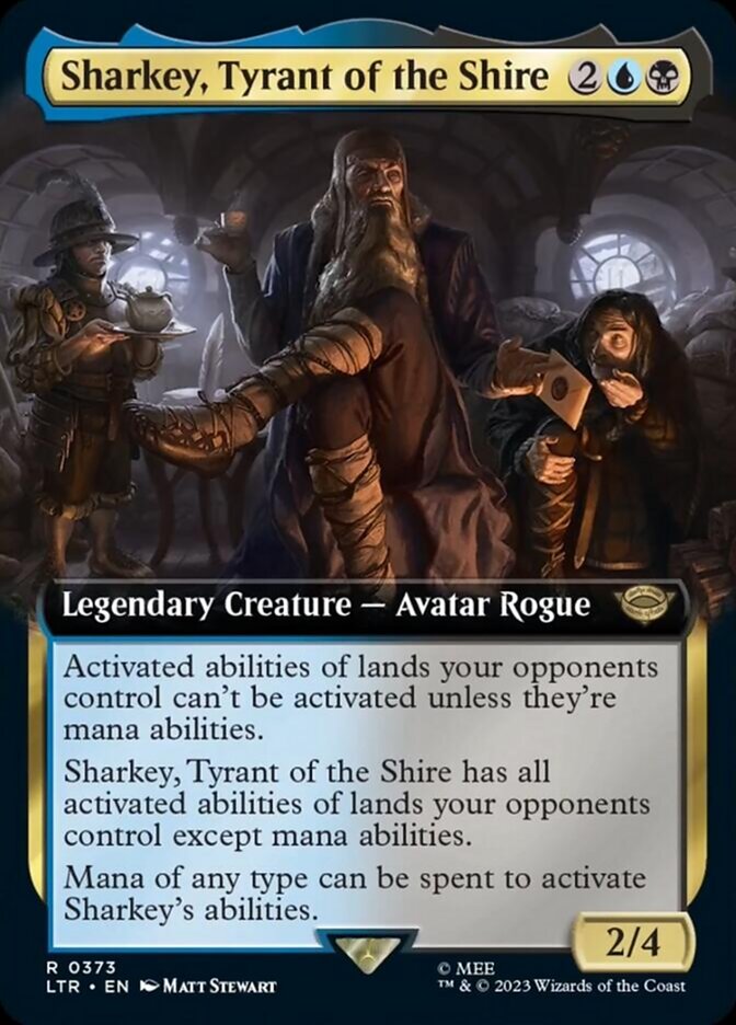 Sharkey, Tyrant of the Shire (Extended Art) [The Lord of the Rings: Tales of Middle-Earth] MTG Single Magic: The Gathering    | Red Claw Gaming