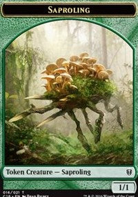 Saproling (016) // Saproling (017) Double-Sided Token [Commander 2016 Tokens] MTG Single Magic: The Gathering    | Red Claw Gaming