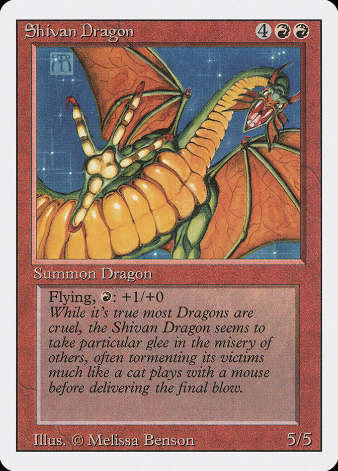 Shivan Dragon [Revised Edition] MTG Single Magic: The Gathering    | Red Claw Gaming