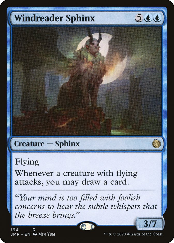 Windreader Sphinx [Jumpstart] MTG Single Magic: The Gathering    | Red Claw Gaming