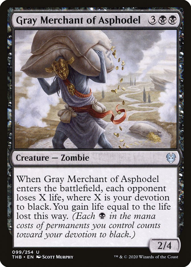 Gray Merchant of Asphodel [Theros Beyond Death] MTG Single Magic: The Gathering    | Red Claw Gaming