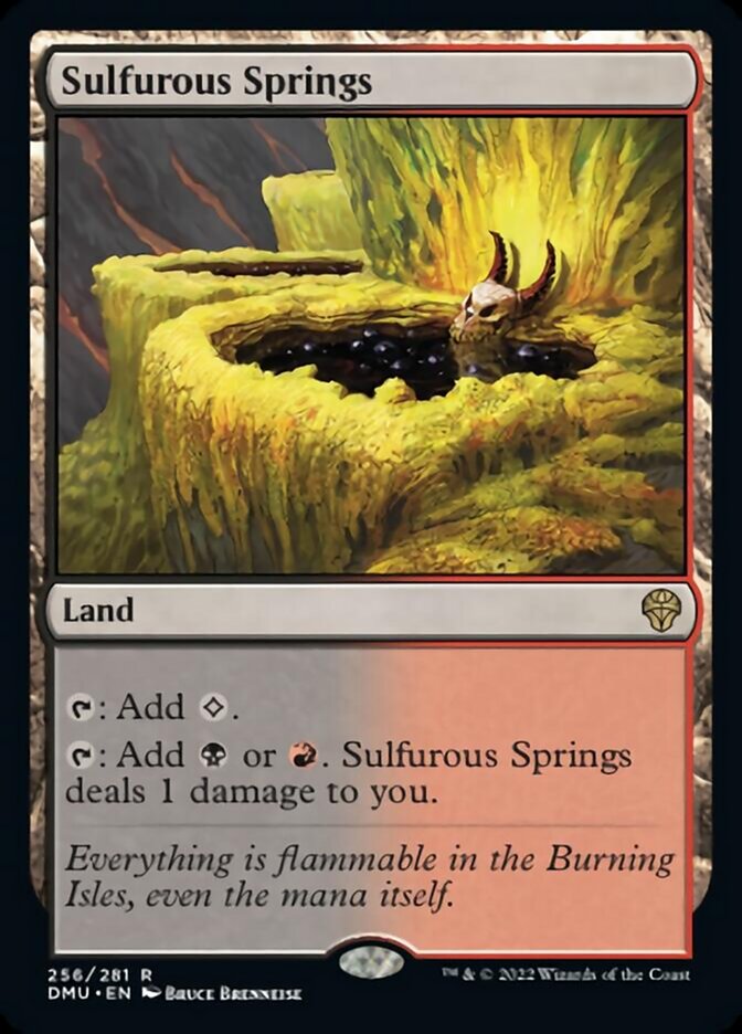 Sulfurous Springs [Dominaria United] MTG Single Magic: The Gathering    | Red Claw Gaming