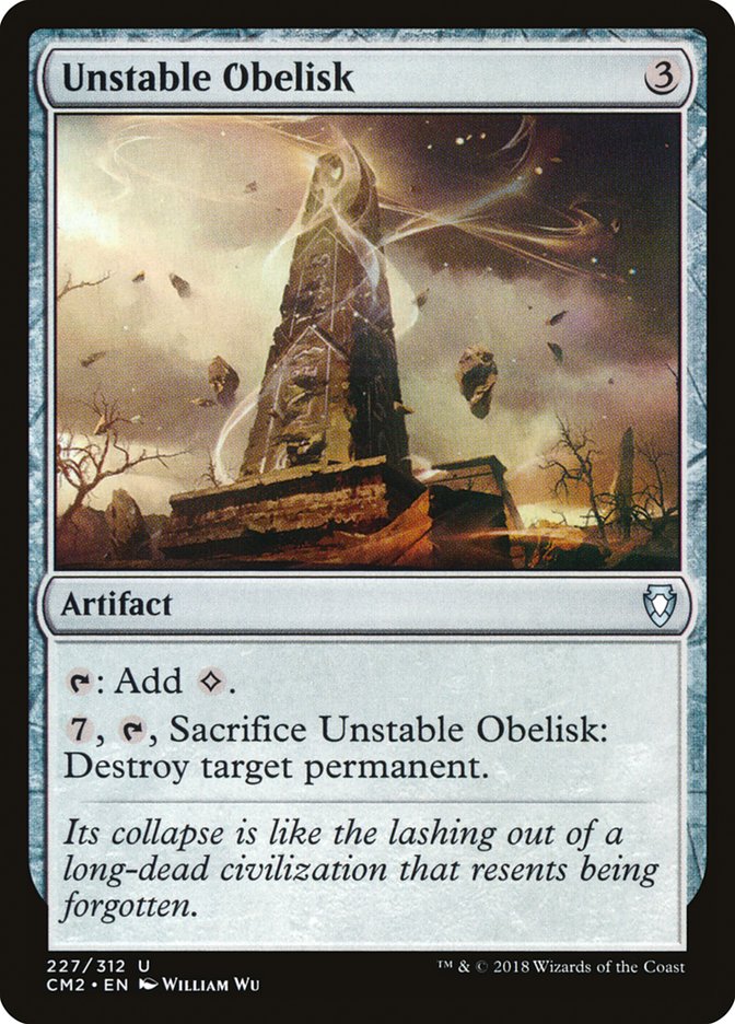 Unstable Obelisk [Commander Anthology Volume II] MTG Single Magic: The Gathering    | Red Claw Gaming