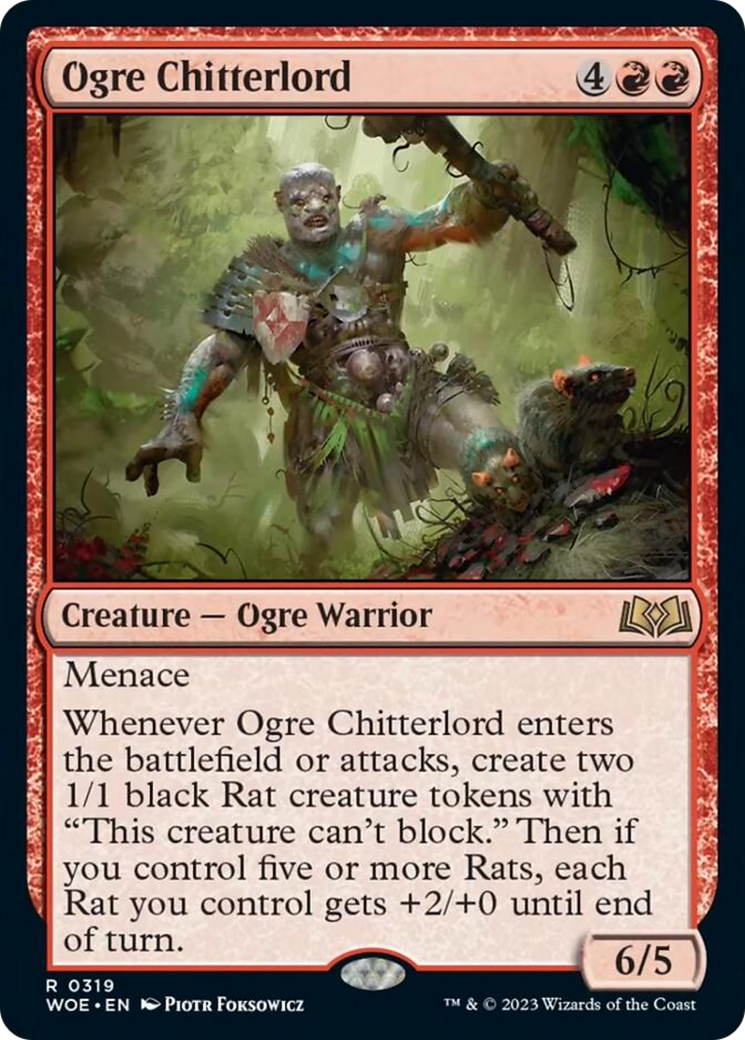 Ogre Chitterlord [Wilds of Eldraine] MTG Single Magic: The Gathering    | Red Claw Gaming