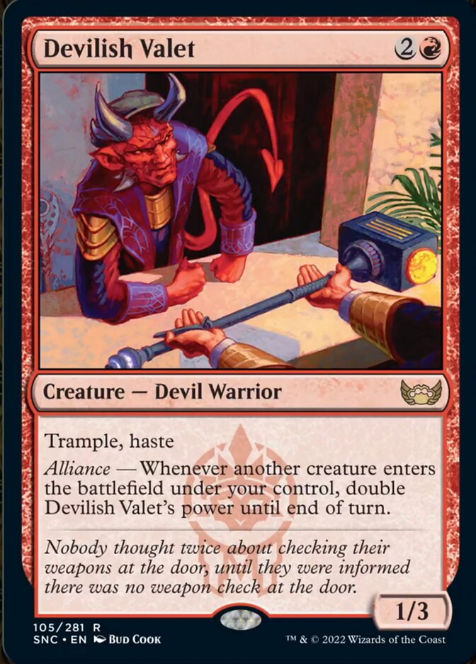Devilish Valet [Streets of New Capenna] MTG Single Magic: The Gathering    | Red Claw Gaming