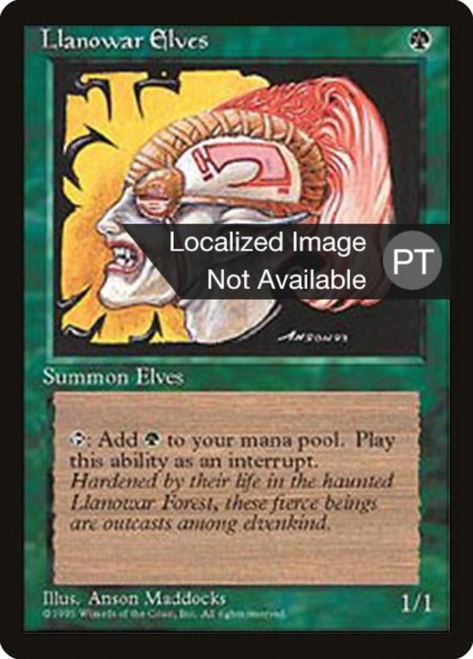 Llanowar Elves [Fourth Edition (Foreign Black Border)] MTG Single Magic: The Gathering    | Red Claw Gaming