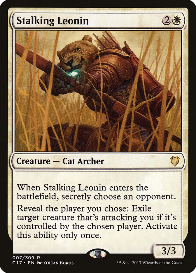 Stalking Leonin [Commander 2017] MTG Single Magic: The Gathering    | Red Claw Gaming