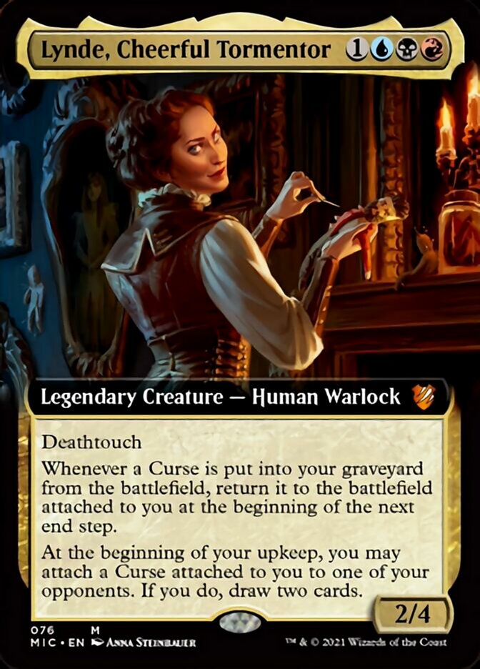 Lynde, Cheerful Tormentor (Extended Art) [Innistrad: Midnight Hunt Commander] MTG Single Magic: The Gathering    | Red Claw Gaming