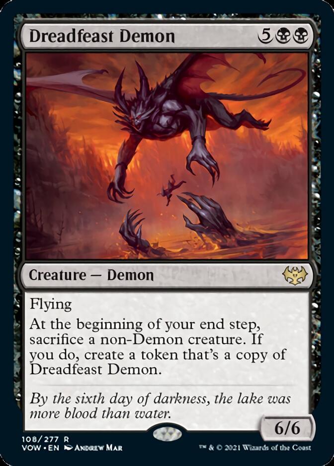 Dreadfeast Demon [Innistrad: Crimson Vow] MTG Single Magic: The Gathering    | Red Claw Gaming