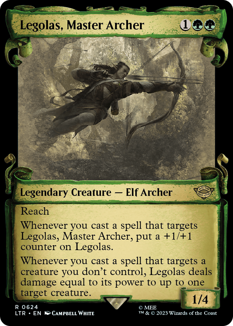 Legolas, Master Archer [The Lord of the Rings: Tales of Middle-Earth Showcase Scrolls] MTG Single Magic: The Gathering    | Red Claw Gaming