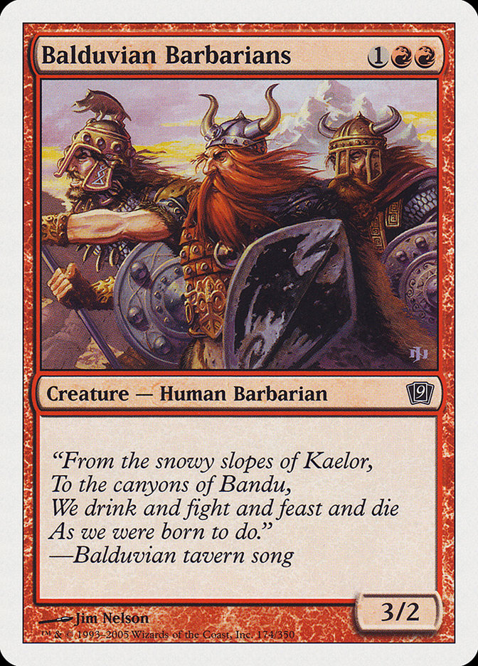 Balduvian Barbarians [Ninth Edition] MTG Single Magic: The Gathering    | Red Claw Gaming