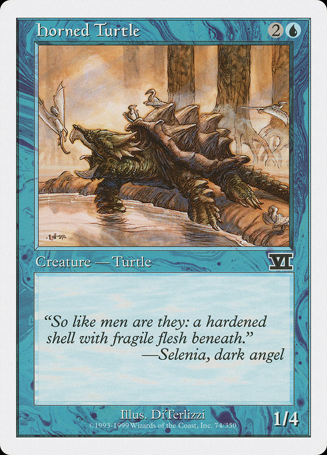 Horned Turtle [Classic Sixth Edition] MTG Single Magic: The Gathering    | Red Claw Gaming