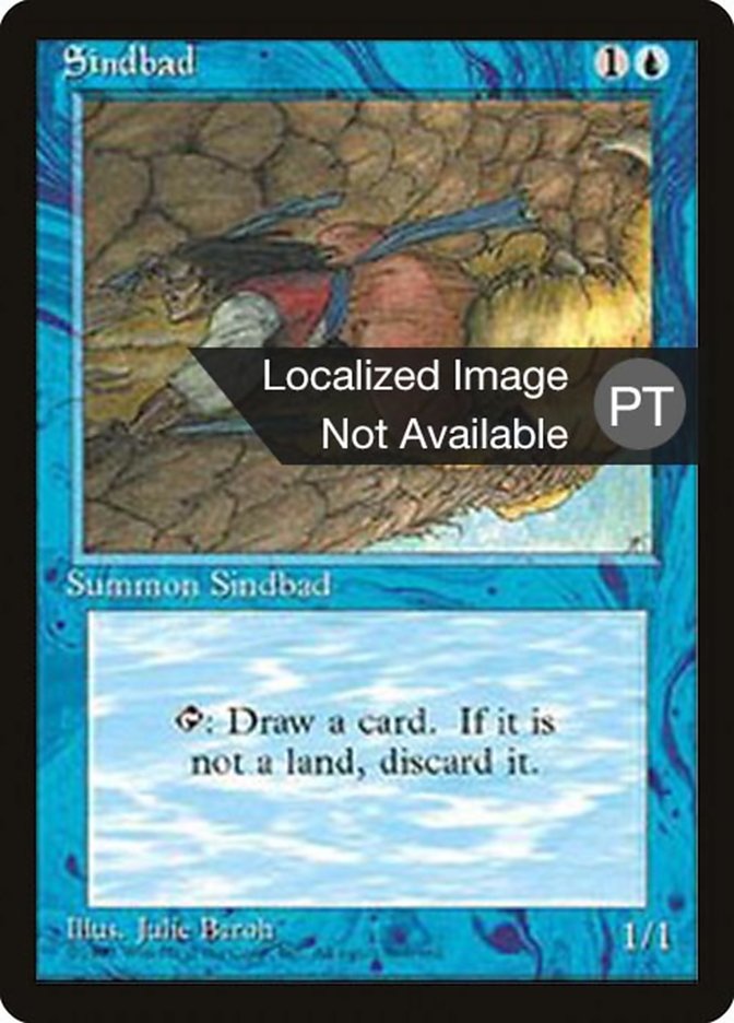 Sindbad [Fourth Edition (Foreign Black Border)] MTG Single Magic: The Gathering    | Red Claw Gaming