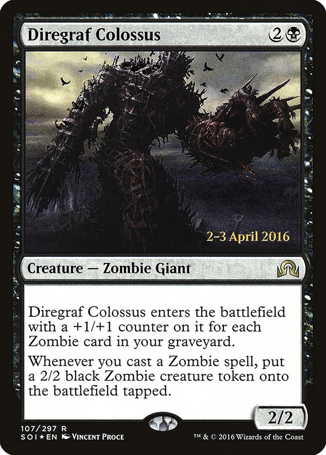 Diregraf Colossus [Shadows over Innistrad Prerelease Promos] MTG Single Magic: The Gathering    | Red Claw Gaming