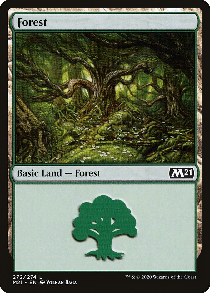 Forest (272) [Core Set 2021] MTG Single Magic: The Gathering    | Red Claw Gaming