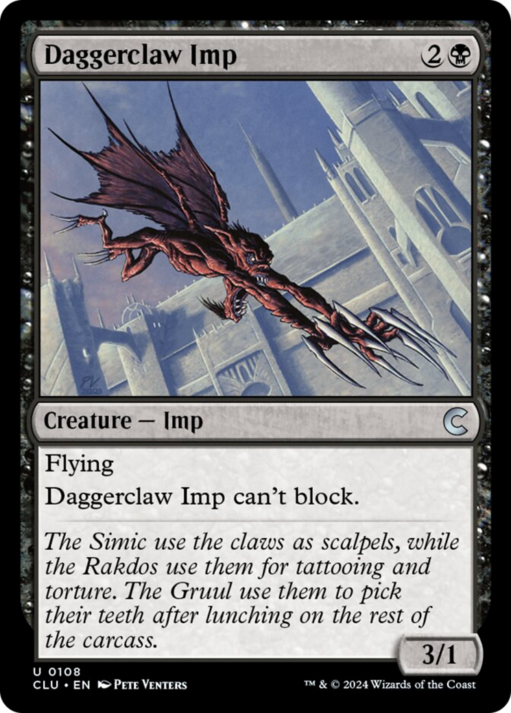 Daggerclaw Imp [Ravnica: Clue Edition] MTG Single Magic: The Gathering    | Red Claw Gaming