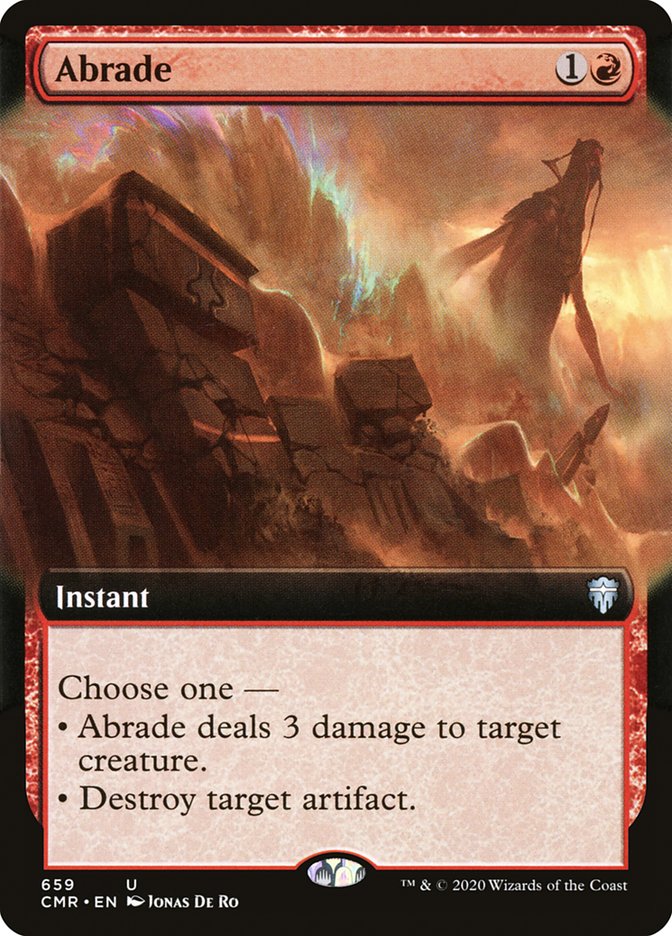 Abrade (Extended Art) [Commander Legends] MTG Single Magic: The Gathering    | Red Claw Gaming