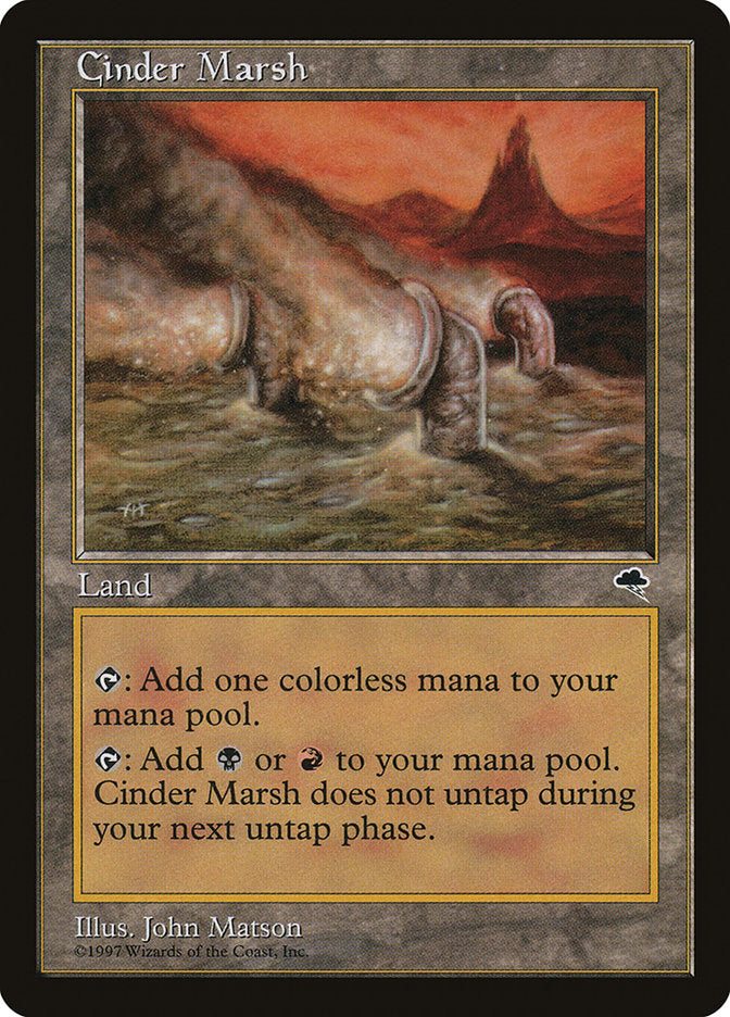Cinder Marsh [Tempest] MTG Single Magic: The Gathering    | Red Claw Gaming