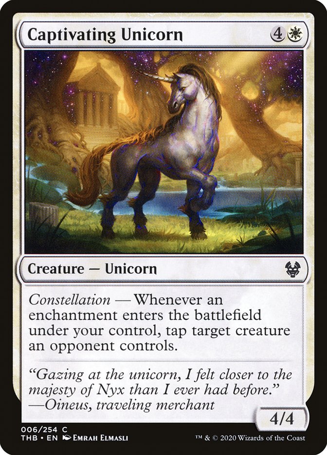 Captivating Unicorn [Theros Beyond Death] MTG Single Magic: The Gathering    | Red Claw Gaming