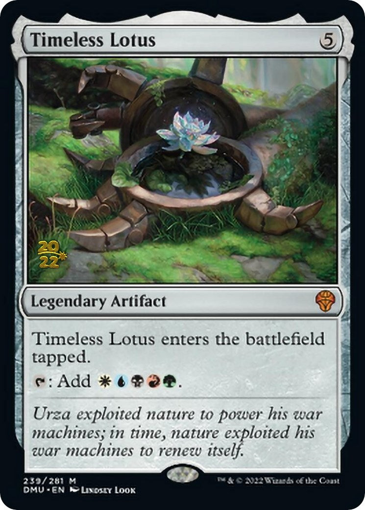 Timeless Lotus [Dominaria United Prerelease Promos] MTG Single Magic: The Gathering    | Red Claw Gaming