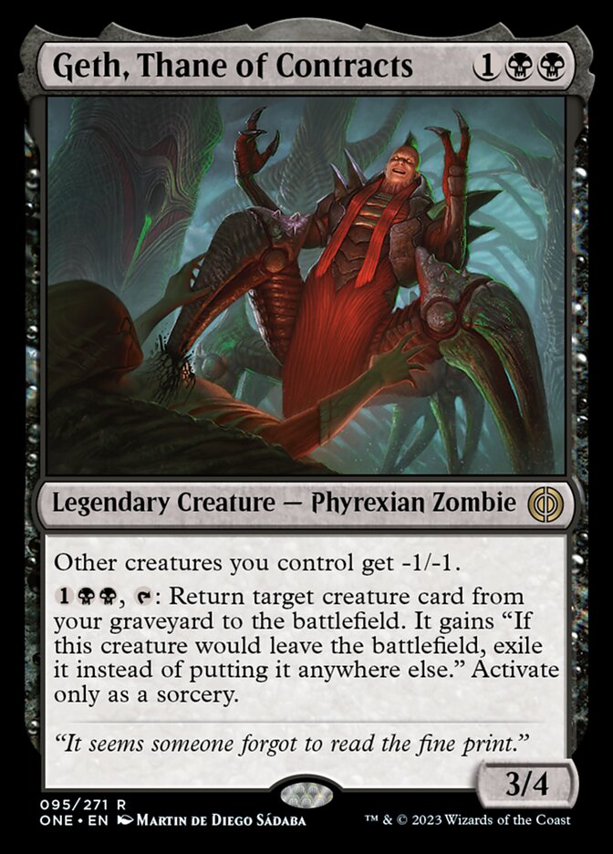 Geth, Thane of Contracts [Phyrexia: All Will Be One] MTG Single Magic: The Gathering    | Red Claw Gaming