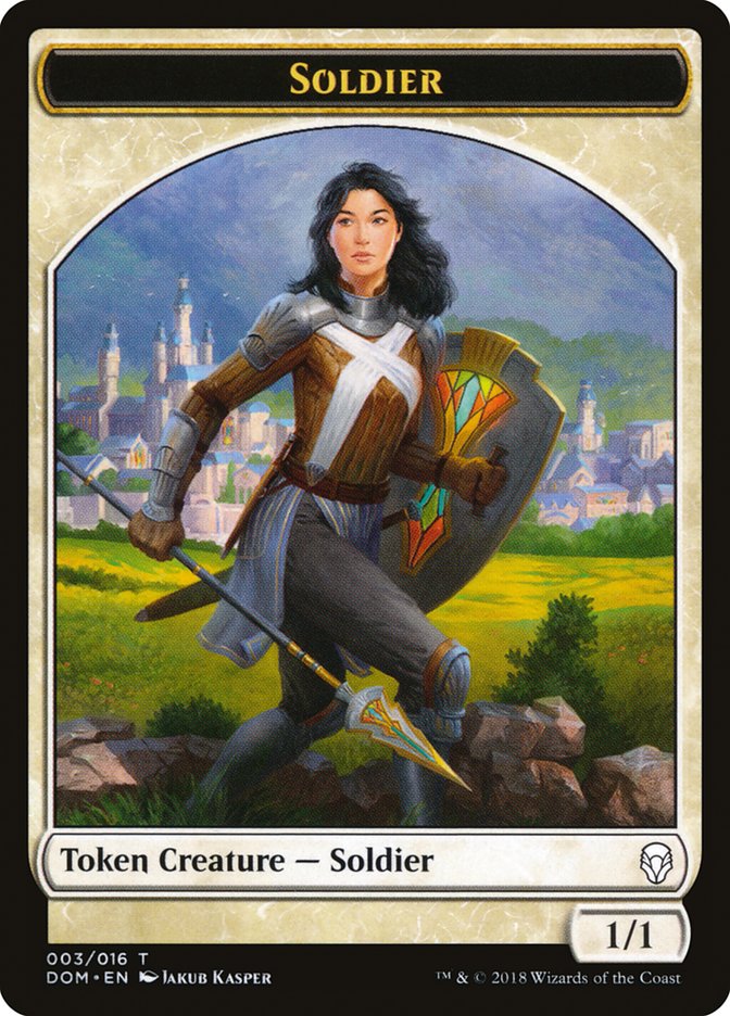 Soldier Token [Dominaria Tokens] MTG Single Magic: The Gathering    | Red Claw Gaming