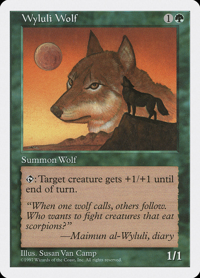 Wyluli Wolf [Fifth Edition] MTG Single Magic: The Gathering    | Red Claw Gaming
