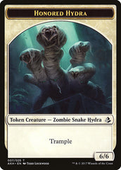 Honored Hydra // Warrior Double-Sided Token [Amonkhet Tokens] MTG Single Magic: The Gathering    | Red Claw Gaming