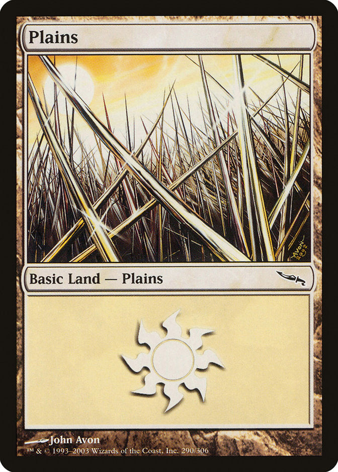 Plains (290) [Mirrodin] MTG Single Magic: The Gathering    | Red Claw Gaming